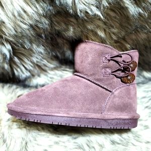 NITB BEARPAW Rosy Eggplant ankle boot size 7,